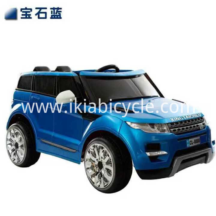 Rangi ya Blue Kid Toy Ride kwenye Gari